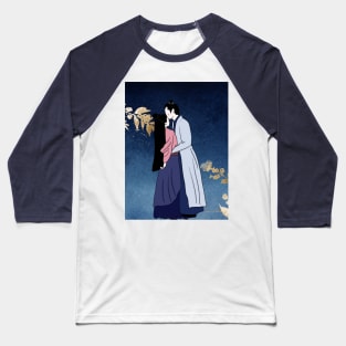 Forehead kissing Love Like Galaxy illustration Baseball T-Shirt